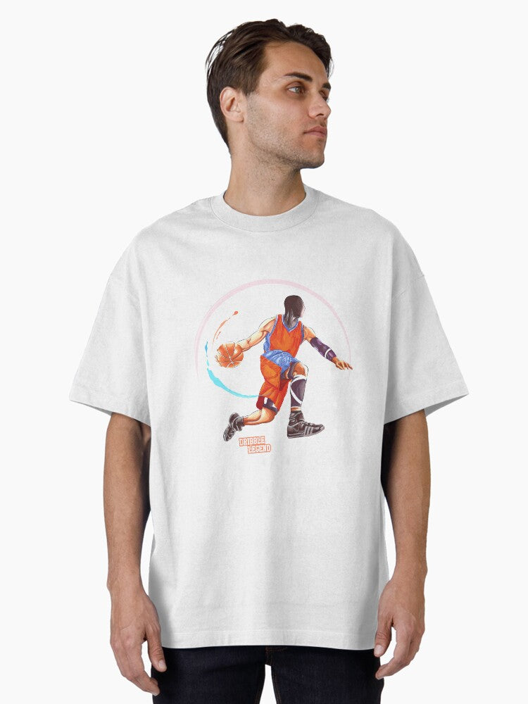 Basketball Dribble Oversized T-shirt | Premium Basketball Jersey | Fan Edition Apparel