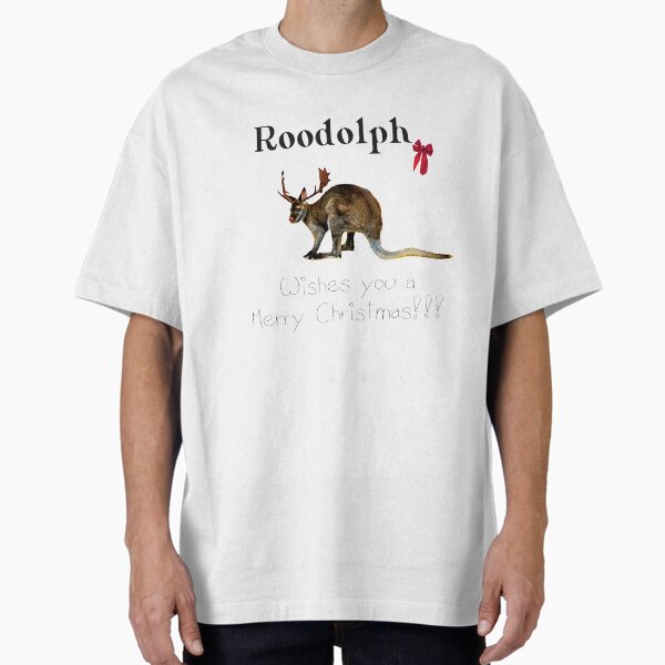"Roodolph the red nosed Roo! Merry Christmas!" Oversized T-Shirt for Sale by sharasaur
