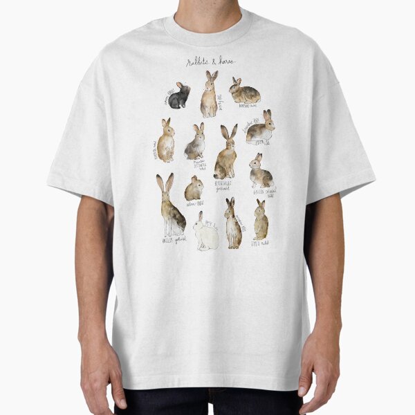 Rabbits & Hares Oversized T-Shirt for Sale by AmyHamilton