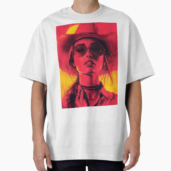 Desert Heat & Western Dreams Oversized T-Shirt by shadowart86