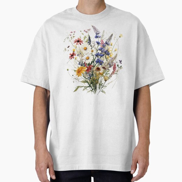 Bouquet Wild Flowers Botanical Flower Nature Oversized T-Shirt for Sale by ArtFromBeyond