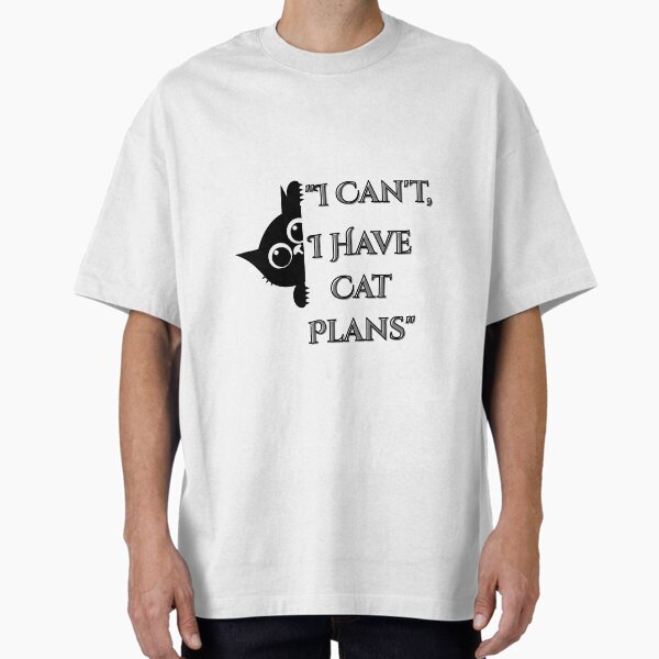 Cat plans Oversized T-Shirt for Sale by Roxcstees