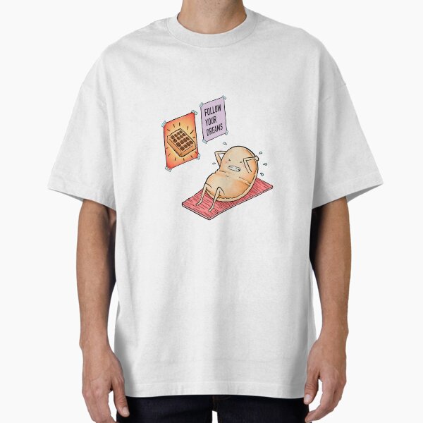 Waffles are just Pancakes with abs Oversized T-Shirt for Sale by cochambrator