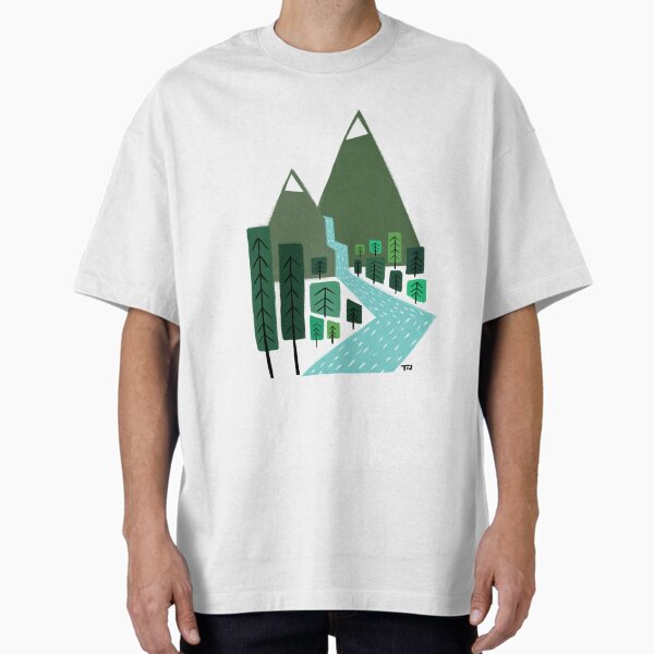 River Oversized T-Shirt for Sale by tonyneal