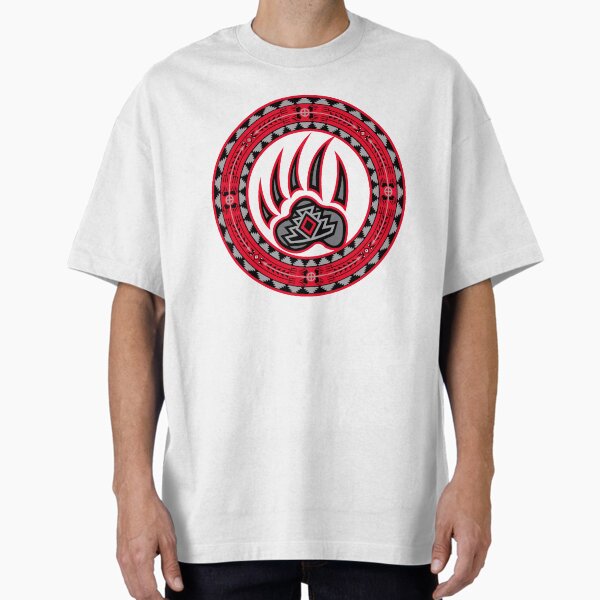 Bear Spirit Red  Oversized T-Shirt for Sale by MelvinWarEagle