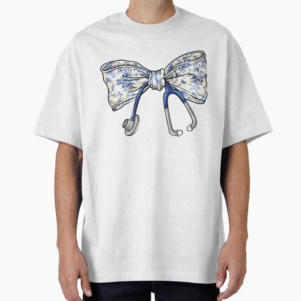 "Nurse Chinoiserie Coquette Bow" Oversized T-Shirt for Sale by DuneHaicna