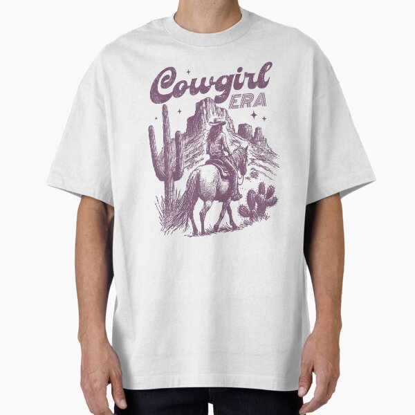 Cowgirl Era Country Western Purple Oversized T-Shirt for Sale by Jcat7