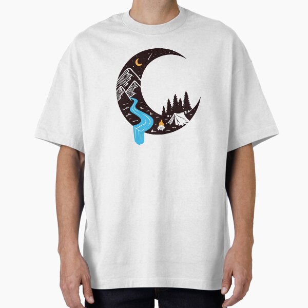 camping at night Oversized T-Shirt for Sale by Shopwick