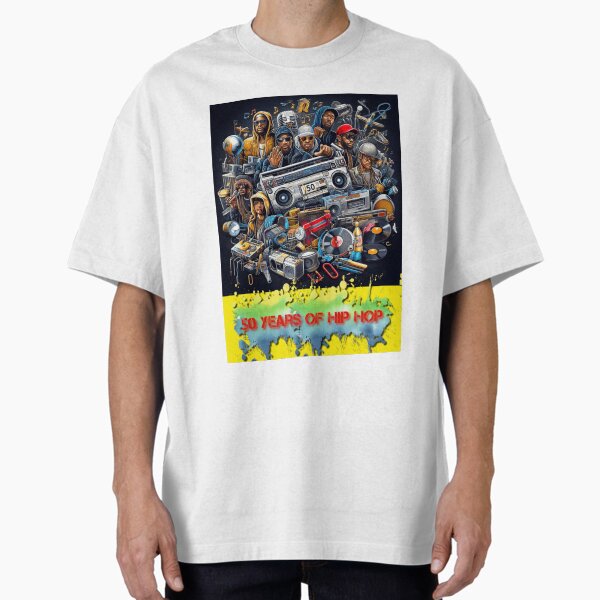 Celebrating 50 Years of Hip Hop 4 Oversized T-Shirt for Sale by DonAscaneo