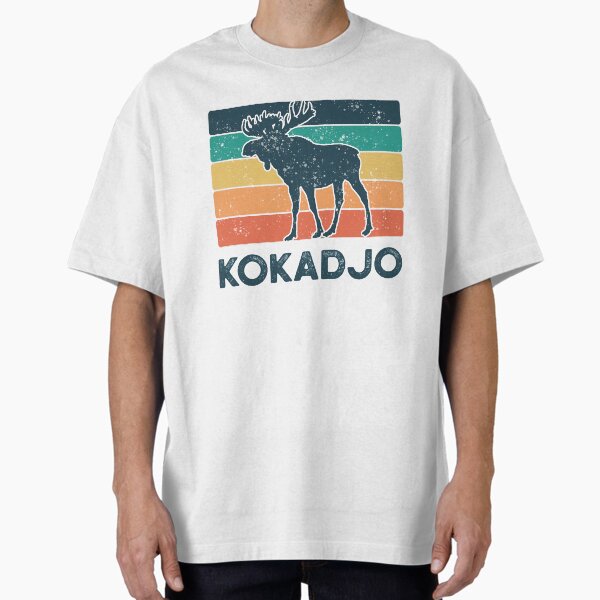 Kokadjo Maine Moose Vintage Sunset Moose Wilderness Oversized T-Shirt for Sale by Rabbitti