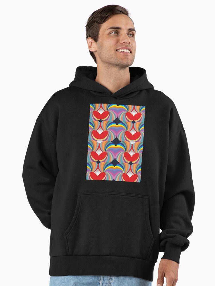 Rainbow Geometric Seamless Patterns Premium Oversized Hoodie Hoodie Cold Weather Trending US