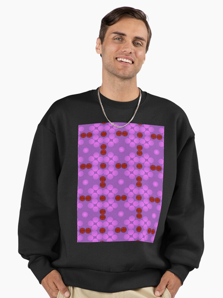 Abstract Mirror Circles Design 3 Premium Oversized Sweatshirt T Shirt Trending US