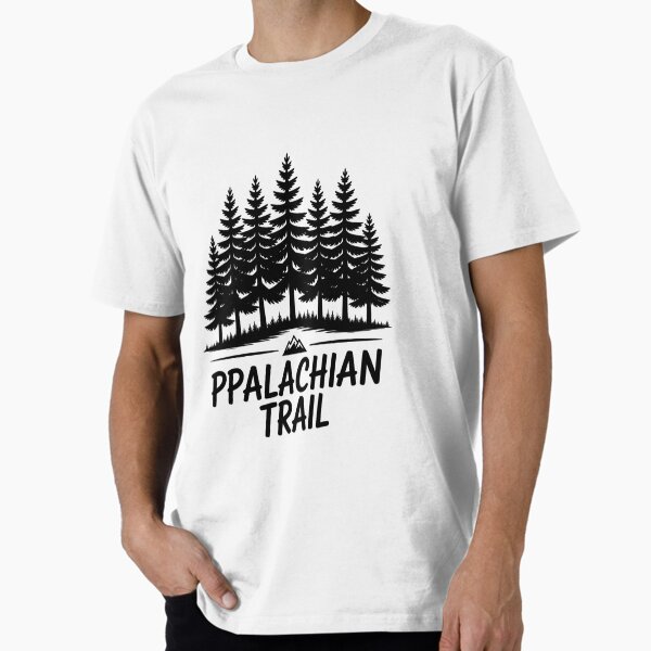 AT Appalachian Trail Hiking Mountain Tree Graphic Premium T-Shirt for Sale by PunkNation-Arts