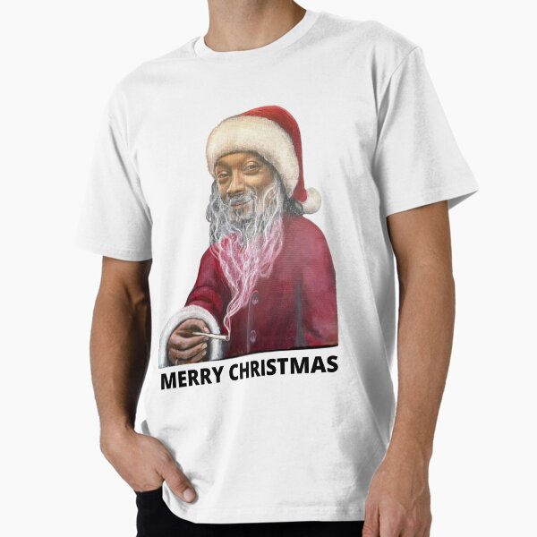 "Merry Christmas Snoop Dog Santa Klaus Costume " Premium T-Shirt for Sale by Aminebck