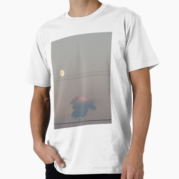cloud and moon, minimalistic Premium T-Shirt for Sale by MarijaArt