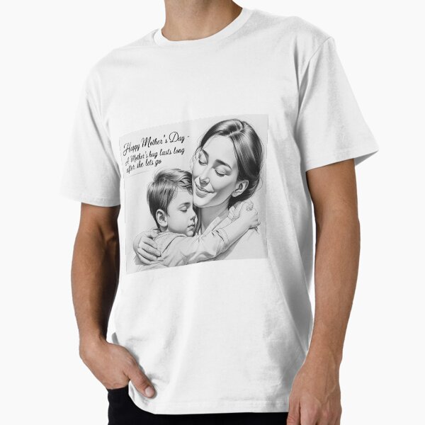 Elegant Pencil Drawing Celebrating Mother’s Day Premium T-Shirt for Sale by ghanog