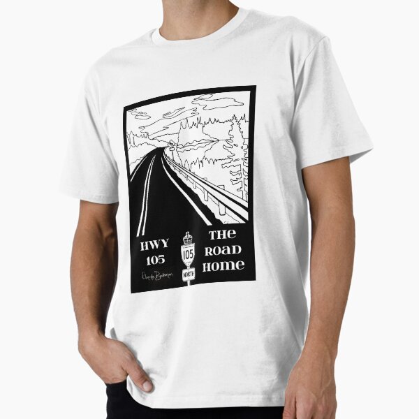 Highway 105 #1 vertical format Premium T-Shirt for Sale by theclevercorvid