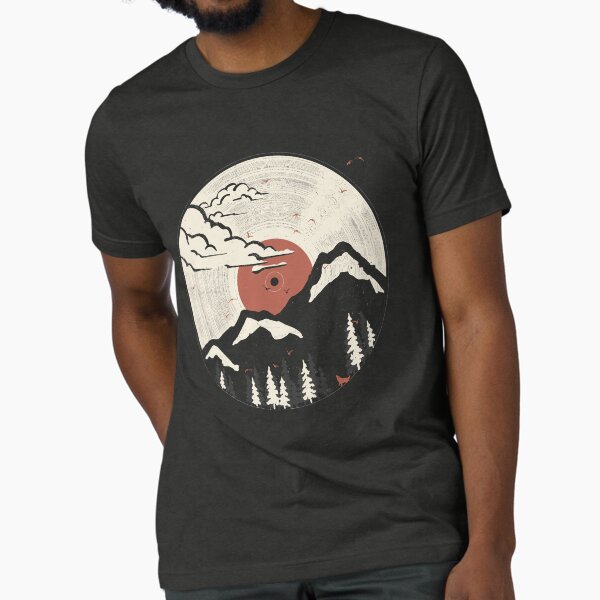 MTN LP Vinyl Sunset Music Tri-blend T-Shirt for Sale by Easy-Logo